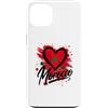 Morocco Travel Heart Co Custodia per iPhone 13 Bandiera a forma di cuore con scritta I Love Morocco, souvenir turistico