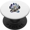 Timowo Studio Volpe Rossa Impronta Invernale PopSockets PopGrip Adesivo