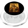 Icona di Sant'Agostino di Ippona Elegante icona cattolica di Sant'Agostino d'Ippona PopSockets PopGrip per MagSafe