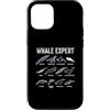 Ocean Life Marine Biology Whale Species Custodia per iPhone 12/12 Pro Whale Expert - Gattera Beluga Narvalo, colore: Blu