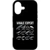 Ocean Life Marine Biology Whale Species Custodia per iPhone 17 Whale Expert - Gattera Beluga Narvalo, colore: Blu