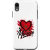 Morocco Travel Heart Co Custodia per iPhone XR Bandiera a forma di cuore con scritta I Love Morocco, souvenir turistico