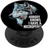 Alpha Wolf Meme Micropene Divertente Uomini Inappropriati Rude Wolf Peinlich PopSockets PopGrip Adesivo