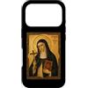 Icona di Santa Caterina da Bologna Custodia per iPhone 17 Pro Elegante Icona Cattolica di Santa Caterina da Bologna