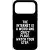 Culture Humor Witty Observational Tech Custodia per iPhone 17 Pro Max Internet è un posto strano e pazzo uomini spiritosi Donne
