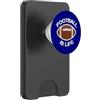 Eat Sleep Athlete Football is Life Giocatore Atleta Quarterback Sport Fan Domenica PopSockets PopWallet per MagSafe