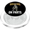 Riparazione Auto Meccanico Auto Tecnico Waiting On Parts Scheletro PopSockets PopGrip per MagSafe