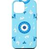 Greek Eye Aesthetic Art Gifts Custodia per iPhone 12 Pro Max Simbolo greco blu malocchio