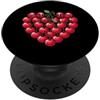 Cherry Aesthetic Summer Fruit Lover Red Ciliegie Estetiche Rosse Cuore Di Ciliegia Alla Moda PopSockets PopGrip Adesivo