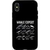 Ocean Life Marine Biology Whale Species Custodia per iPhone X/XS Whale Expert - Gattera Beluga Narvalo, colore: Blu