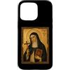 Icona di Santa Caterina da Bologna Custodia per iPhone 15 Pro Max Elegante Icona Cattolica di Santa Caterina da Bologna