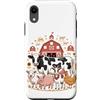 Cows Lover Gifts Custodia per iPhone XR Cow Pig Sheep Goat Chicken Barn Farm