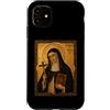 Icona di Santa Caterina da Bologna Custodia per iPhone 11 Elegante Icona Cattolica di Santa Caterina da Bologna