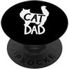 Cat Papa Apparel Best Cat Dad Funny Men, gattino per la festa del papà PopSockets PopGrip Adesivo