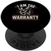 Mechanic I Am The Warranty Funny Craftsm Sono il meccanico di garanzia amante delle auto PopSockets PopGrip Adesivo