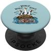 Funny Seagull Medical Nurse Pun Club Vitals Gabbiano Urlo Urlo Infermiera Medico Gioco di parole Umorismo PopSockets PopGrip Adesivo