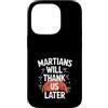 Mars Futurism Terraforming Science Inter Custodia per iPhone 14 Pro Terraformare Marte Esplorazione Spaziale Colonizzazione di Marte