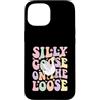 Funny Silly Goose Custodia per iPhone 15 Oca stupida sul sciolto