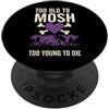 Sad Millennial Music Mood Aging Emo Humo Elder Emo ancora non va bene 2000s Nostalgia Scene Revivalist PopSockets PopGrip Adesivo
