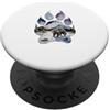 Timowo Studio Procione Invernale Impronta Natura PopSockets PopGrip Adesivo