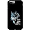 Alpha Wolf Meme Custodia per iPhone 7 Plus/8 Plus Micropene Divertente Uomini Inappropriati Rude Wolf Peinlich