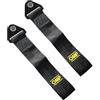 Xibao 2PCS Cinghia Di Traino Auto,Cinghia di Traino da Corsa Ad Alta Resistenza,Corda per Rimorchio in Nylon,Accessori per Auto,Geeignet für alle Lenker,Gabeln,Schwingen und Enge Stellen (Nero)