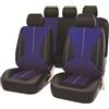Generic Coprisedili E Poggiatesta per Daihatsu Feroza Hard Top (F300) 1988-1998, In Ecopelle Traspirante, Compatibili Con Airbag E Lavabili,Blue