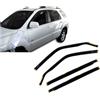 J&J AUTOMOTIVE HEKO Deflettori per Kia Sportage KM 2004-2010, 4 pezzi | 4 deflettori HEKO per Kia Sportage KM, PMMA 3 mm, fumé, canale del finestrino.