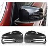 TTCR-II Compatibile con Calotte Specchietti Mercedes A B C E S CLA GLA GLK | 2PCS Sinistra + Destra Copri Specchietto Retrovisore W176 W246 W204 W212 W221 C117 X204 X156 Tappi Specchietti-Carbonio