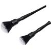 Lumi Zenva 2 Pezzi Pennelli Pulizia Auto 24/16,3 cm - Pennello Pulizia Auto Ultra Morbido per Interni Auto, Mobili, Tastiere, Kit Completo per Pulizia Sicura
