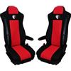 SABA Coprisedile per IVECO S-WAY dal 2019 Rosso Accessori di Protezione per Sedili di Camion