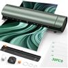 Qfun Plastificatrice A3 con 30 Fogli Plastificatrice per A3 A4 A5 A6, 9 in 1 Riscaldamento Rapido Plastificatore, Caldo e Freddo Plastificatori con Taglierina e Arrotondatore per Ufficio Scuola Casa