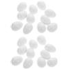 UPKOCH 24 Uova Finte di Canarino Realistiche in Plastica per Nidificazione Pappagalli e Calopsitte, Dimensioni Naturali 2,1 Cm, Accessori Riutilizzabili per Gabbie e Riduzione