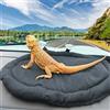 Gosknor Letto Drago Barbuto, Letto per Dormire Rettile Nero Divano Letto Drago Barbuto in Tela e Gomma per Auto Trasportino Drago Barbuto per Rettile