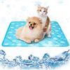 Bseical Tappetino Refrigerante Per Cani, Tappetino Refrigerante Per Gatti Senza Gel, Tappetino Rinfrescante Cane Grande, Tappetino Fresco Per Cane Tappetino Di Ghiaccio Per Animali Domestici (60x45, blu')
