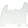 Musiclily 8 Fori Blank Tele Pickguard Battipenna per Chitarra Fender USA/Mexican Telecaster Esquire, 3 strati Pergamena