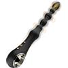 Aurapleasure Vibratore Perline Anale Plug Massaggiatore Prostatico Punto G Dilatatore con 7 Modalità di Vibrazione con Funzione Riscaldante Anale Vibrante per Coppie Massaggiatore per la Prostata Anali Plug