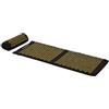 TREXO Grande tappetino per agopressione con cuscino nero 110 x 44 x 2 cm con cuscino 38 x 15 cm con rivestimento in cotone e spugna 18D resistente all'abrasione PVC Spikes allevia la tensione