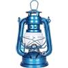 EasyByMall Lampade al cherosene in stile rétro, lampada a olio vintage con manico, lampada da tavolo per casa, giardino, campeggio Citronella (Blu chiaro-19CM)