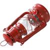EasyByMall Lampade a cherosene retrò, lampada a olio vintage con manico, lanterna da tavolo per casa, giardino, campeggio, citronella (rosso-25 cm)