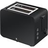 WMF Stelio Tostapane a 2 fette in acciaio inox, doppia fessura con inserto per panino, funzione bagel, 7 livelli di doratura, 900 W, tostapane in acciaio inox nero opaco