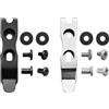 HARNDS AK4200 - Astuccio portacoltelli con clip, montaggio multiangolo 420, in acciaio inox polacco + nero, confezione da 2, polacco + nero, Fuori