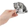 Yuecoom Separatore di Olio, Separatore di Grasso per Alimenti Cucchiaio per Filtro Dell'olio Acciaio Inox Cucchiaio, cucchiaio per schiumarola con separatore di grassi cucchiaio per filtro dell'olio