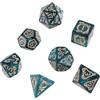 Qsvbeeqj 7 dadi poliedrici acrilici multilati modello drago gioco da tavolo gioco giocatore, gioco di dadi