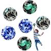 TZEKING 6PCS Astro Jumpl,7 cm,Space Bouncing,Palla Rimbalzante a 6 Colori, Facile da Impugnare, Regalo per Ragazzi e Ragazze, Adatta agli Adulti per Alleviare Lo Stress