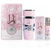Lattafa Yara 2 Piece Set for Women (3.4 Ounce Eau de Parfum Spray + 0.34 Concentrated Profumo Oil)