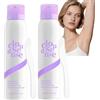SURDVAS Spray depilatorio lisciante - Crema depilatoria delicata per il corpo, crema depilatoria indolore per pelli sensibili, depilatoria delicata ad azione rapida all'aloe vera acido ialuronico (2 pezzi)