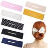 NITAIUN 7 Pezzi Fasce per Capelli Deft Bun Hair Piece Multicolore Magic Cloth Hair Clip Satin Twist Hair Bun Maker Hairstyle Bun Tool Hair Bun French Easy Bun Accessori per Capelli(Multicolore)