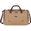Bagwise Borsone da Viaggio in Tela - Borsa Weekender Impermeabile, Borsa Sportiva Uomo Donna, Bagaglio a Mano in Canvas con Tracolla Removibile (Cammelo)