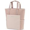 Kapten & Son Zaino Lindby 20 l, borsa e zaino 2 in 1, con fissaggio per valigia, scomparto per laptop, portabottiglie, shopper, Argilla rosa, 20 L, Minimalista